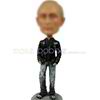 Black jacket bobble head doll