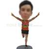 Bobbleheads of racing athlete