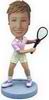 Female tennis players bobble head doll