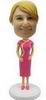 Woman in Pink Chinese Outfit Bobblehead