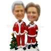 Custom Christmas Wedding bobbleheads