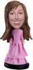 Woman bobblehead with Pink Dress