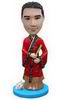 Ancient Chinese men bobble head doll