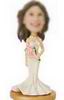 Bobblehead white wedding dress