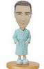 Casual male bobblehead  with Blue bathrobe