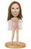 Pink Swimsuit beauty lady bobble head doll