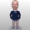 Man bobblehead with a dark blue T-shirt