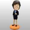 Office Lady bobblehead  in Suit
