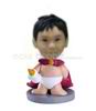 Novelty Superhero Baby Bobblehead with Bottle