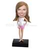 Personalized custom fashion girl bobble heads