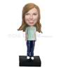 Personalized custom fashion girl bobbleheads