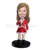 Personalized custom Female Santa Claus bobbleheads