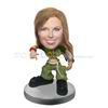 Personalized custom HIP-HOP girl bobbleheads