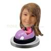 Personalized custom Pink bumper car bobblehead