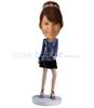 Personalized custom Urban fashion girl bobbleheads