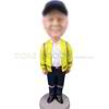 Personalized black shoes bobbleheads