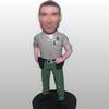 Personalized police bobblehead