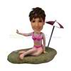 Personalized custom Beach beauty bobblehead