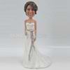 Personalized custom bride bobble head doll