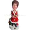 Personalized Custom Santa Claus bobble head