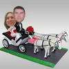 Ride the skin couple of carriage bobblehead