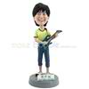 The man is playing the guitar custom bobbleheads