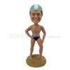 Custom swimming man bobbleheads