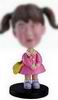 Little Girl  bobblehead with Pink Dress