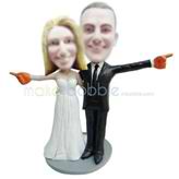 Custom wedding bobblehead doll