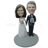 Custom wedding bobblehead