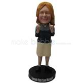 Custom teacher bobble head