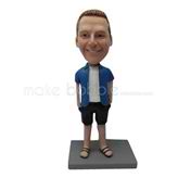 Custom black shorts bobble heads