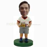 Custom Watching the World Cup bobbleheads