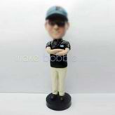 Custom black t-shirt bobbleheads