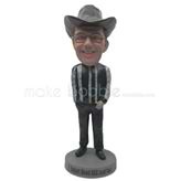 Custom black pants bobble head