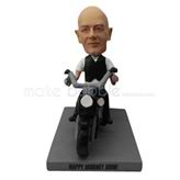 Personalized custom man with Moto bobble heads