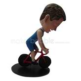 Personalized custom Racing cyclist bobblehead