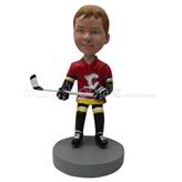 Personalized custom hockey athlete bobble heads