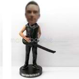 Custom guitar player bobblehead