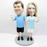 Personalized custom couple bobble head