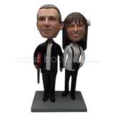 Custom weet wedding bobble heads