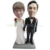 Custom wedding bobble heads