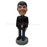 Personalized Custom blue jeans bobble heads