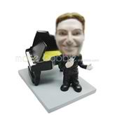 Personalized custom man and Piano bobbleheads