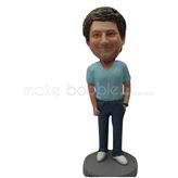 Custom casual man bobble head