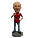 Custom casual man bobblehead dolls