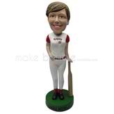 Personalized Custom female baseball bobbleheads