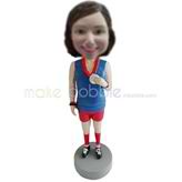 Custom winner girl bobbleheads