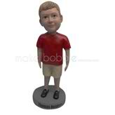 Customize black shoes bobblehead dolls