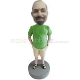 Personalized custom casual bobble heads